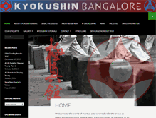 Tablet Screenshot of kyokushinbangalore.com